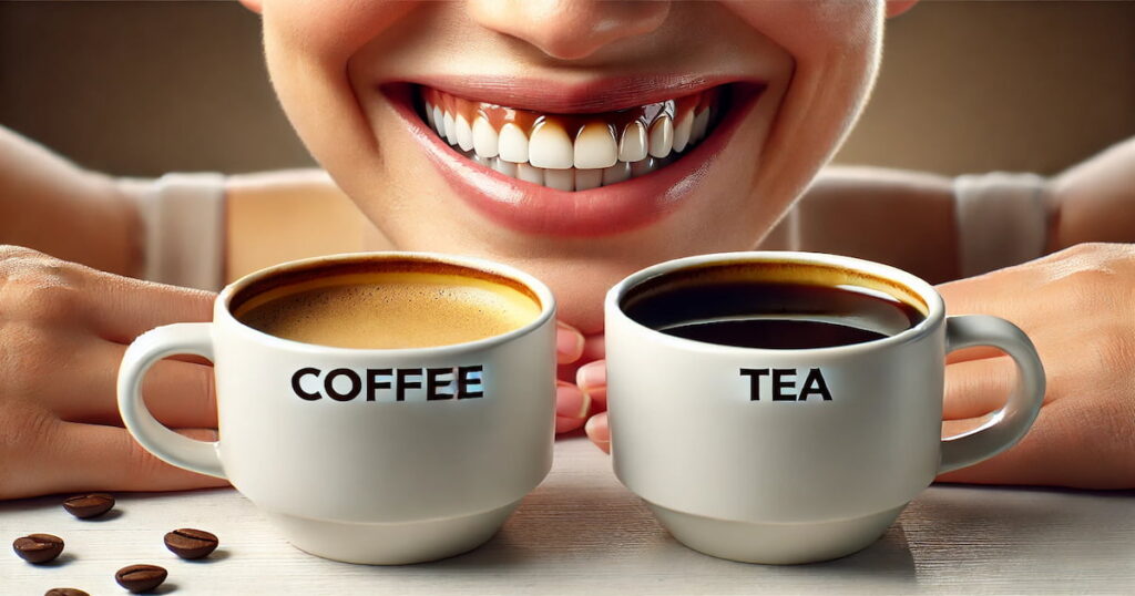 Coffee and Tea Stains on Teeth