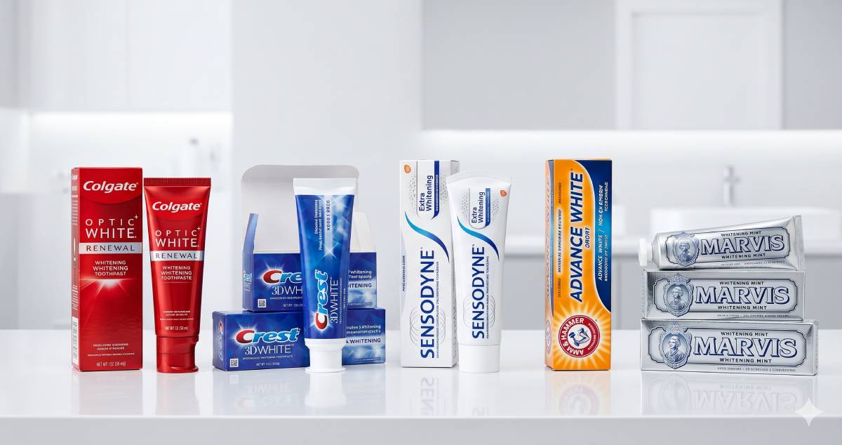 A full guide on whitening toothpastes 2026