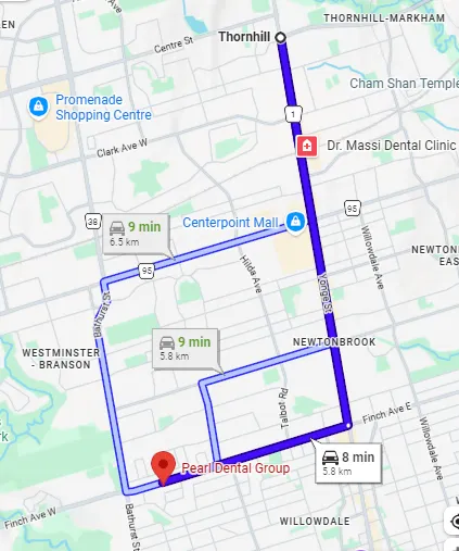A Short Drive for Thornhill Families