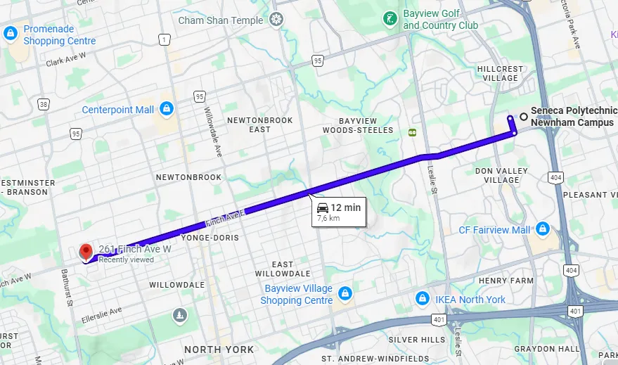 Pearl Dental Group on Finch Avenue West, near Seneca Newnham Campus