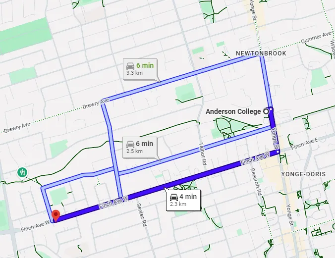 Pearl Dental Group on Finch Avenue West, near Anderson College on Yonge Street