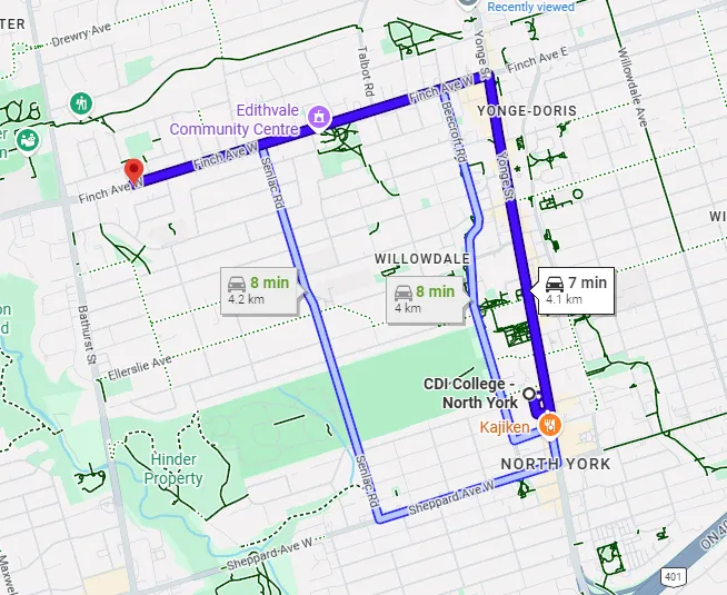 A Short Ride From the Sheppard Campus